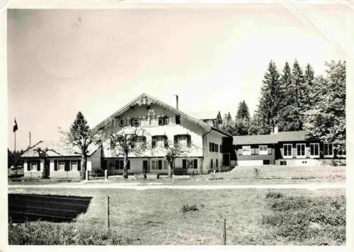 AK / Ansichtskarte Le Creux-des-Biches Le Noirmont Franches-Montagnes JU Maison-des-Colonies Le-Creux-des-Biches Ferienkolonie Delémont Bauernhaus Wald Wiese