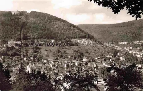 AK / Ansichtskarte WILDBAD  Bad Schwarzwald BW Schwarzwald Sommerberg Stadtpanorama Talkessel Wald Haeuser