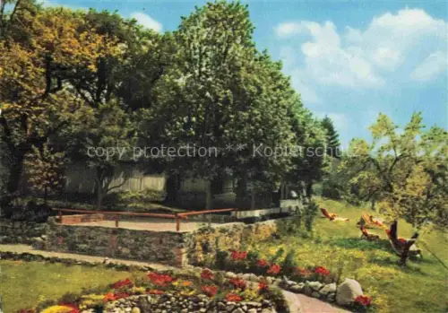 AK / Ansichtskarte Eglofs Argenbuehl Ravensburg BW Gasthof-Zur-Rose Pension Garten Terrasse Liegewiese Baeume Blumen Allgaeu