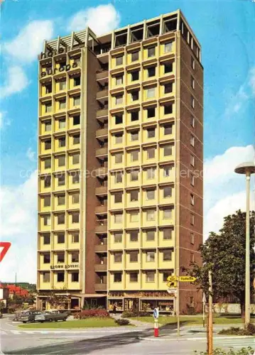 AK / Ansichtskarte RAVENSBURG  Wuerttemberg BW Hotel-Europa Goethe-Platz Hochhaus Brown-Boveri Strassenszene