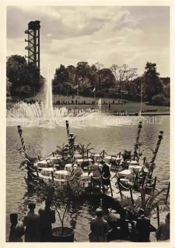 AK / Ansichtskarte IGA Gartenbauaustellung International Hamburg Italienische Insel Wasserlichtkonzert Philips Turm 