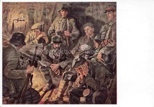 AK / Ansichtskarte EBER Elk HDK Haus der Deutschen Kunst Verlag HDK Nr. Sie trommeln Soldaten Muenchen Haus der deutschen Kunst
