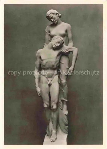 AK / Ansichtskarte THORAK Ernst Baldham Skulpturen HDK Nr. 414 Letzter Flug Muenchen Haus der deutschen Kunst