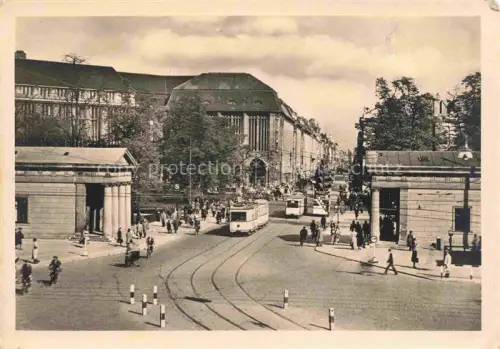 AK / Ansichtskarte STRAssENBAHN Tramway-- Berlin Leipziger Platz Strasse  