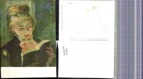 Künstler Ak Auguste Renoir Lesende Frau Lesen
