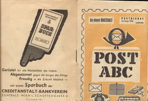 Postwesen Post ABC Postdienst 1960