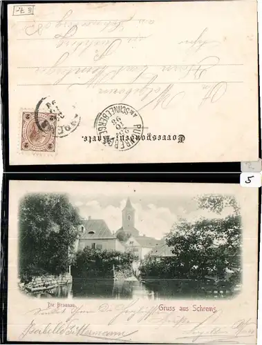 64386,Gruss aus Schrems Partie a. Braunau 1897