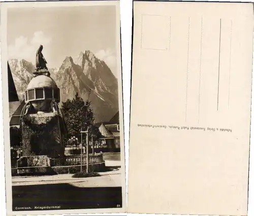 69167,Garmisch Kriegerdenkmal 1940