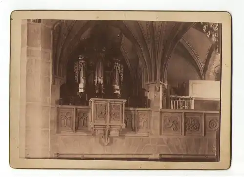 CDV Foto Kirche Pabneukirchen Innen 1893