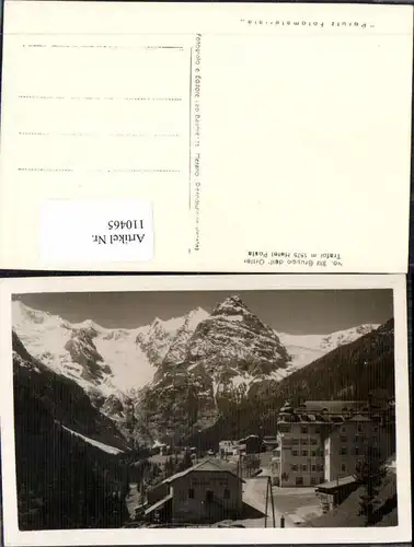 110465,Gruppo del Ortler Trafoi m. Hotel Posta Sulden Trentino