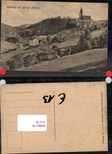 111178,Dürnberg bei Hallein Zill Ortsansicht 1920