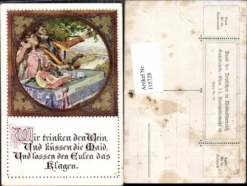 115728,Bund der Deutschen in Niederösterreich 99 A. Marussig Studentica 