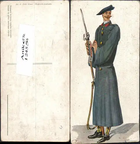 124556,Schweizer Militär Uniformen Soldat Armee Bayonette 