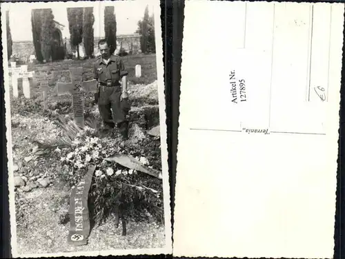 127895,Foto-AK Wehrmacht Soldat Grab Kriegsgrab Heldengrab 1939 Franz Lamm STFW Massengrab 13 Soldaten Grab