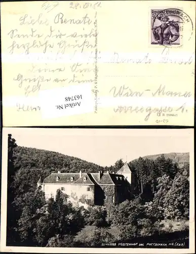 163748,Schloss Vöstenhof b. Pottschach 1951