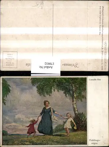 179932,Primus AK 5002 Corneille Max Frühlingsreigen Frau m. Kinder Wiese