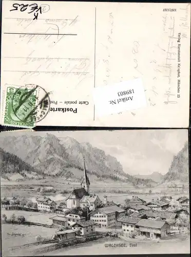 189803,Künstler AK Georg Schmid Walchsee in Tirol pub Kalophot 1297/1227