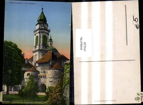 191630,Solothurn Das Baslertor Kt Solothurn