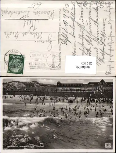 219150,Nordseebad Westerland-Sylt Nordbad Strand Strandleben