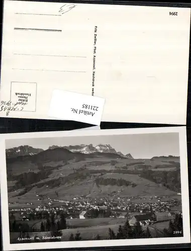 221185,Appenzell Totale m. Säntiskette