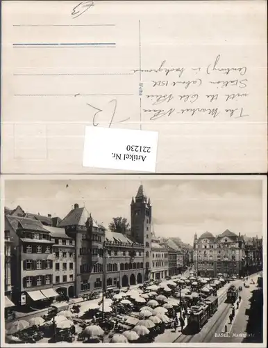 221230,Basel Marktplatz Platz Rathausturm