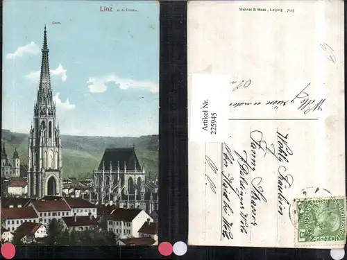 225945,Linz a. d. Donau Dom Kirche