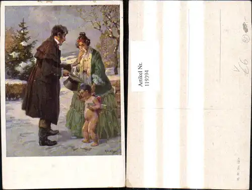 119394,M. Munk Vienne 1324 R. A. Höger Paar m. Amor Winter 