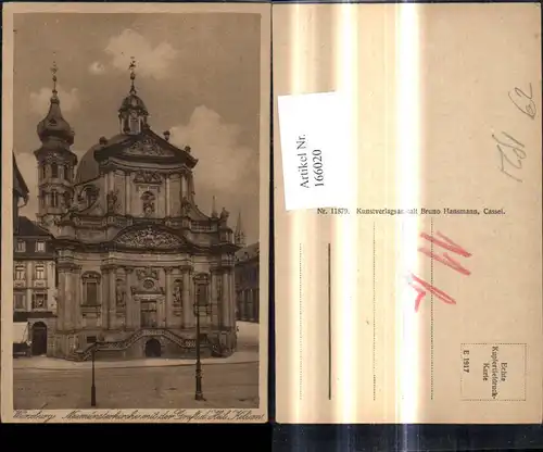 166020,Würzburg Neumünsterkirche m. d. Gruft d. Heil. Kilian Kirche 