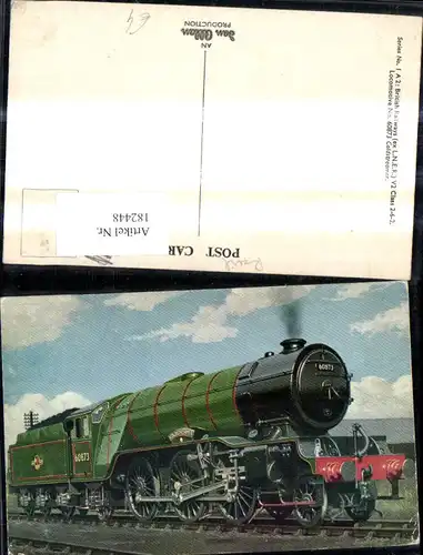 182448,Eisenbahn Zug Lokomotiven Train Dampflok 60873 Goldsteamer British Railways 