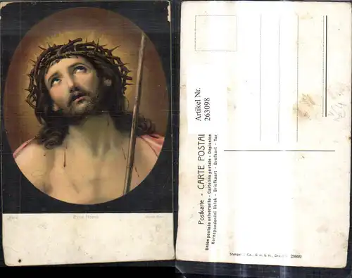 263098,Stengel Co 29899 Guido Reni Ecco Homo Jesus Christus m. Dornenkrone 