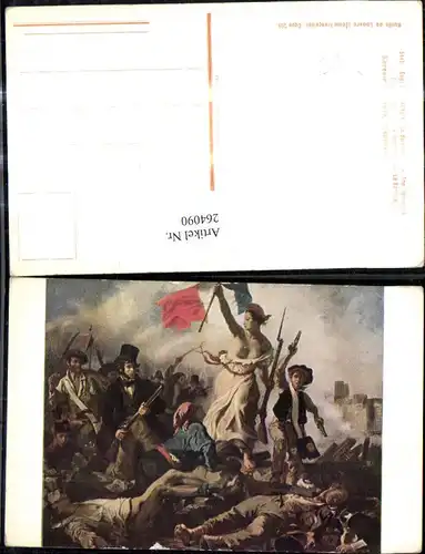264090,Künstler Ak Eugene Delacroix The Barricade Französische Revolution Geschichte Politik Ausland 