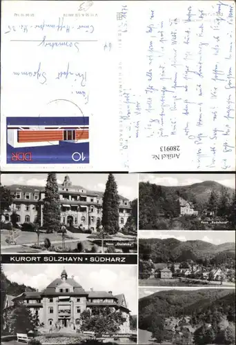 280913,Ellrich Sülzhayn Südharz Teilansicht Haus Ossietzky Rodehorst Hohenstein Mehrbildkarte