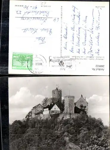 280922,Eisenach Wartburg von Südwest