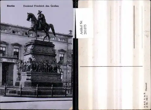 281075,Berlin Denkmal Friedrich des Großen