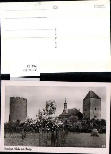 281122,Querfurt Blick zur Burg Turm
