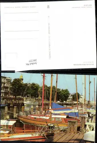 281227,Rostock Warnemünde Am Alten Strom Hafen Segelboote Boote