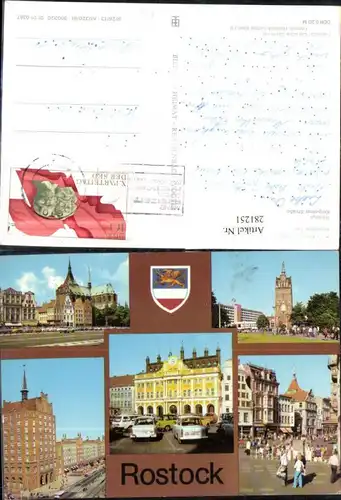 281251,Rostock Ernst-Thälmann-Platz Rathaus Kröpeliner Straße Tor Mehrbildkarte