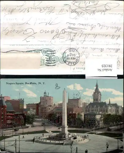 281323,New York Buffalo Niagara Square Obelisk Säule