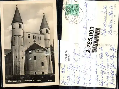 268364,Foto Ak Gernrode/Harz Stiftskirche St Cyriaki Kirche 