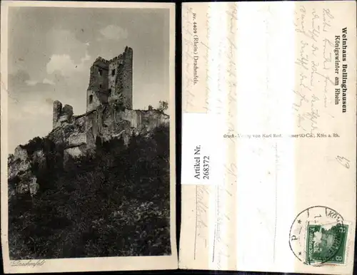 268372,Drachenfels Königswinter a. Rhein Burg Ruine Burgruine 