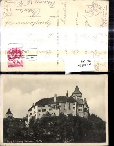 268386,Burg Rosenburg a. Kamp Rosenburg-Mold 