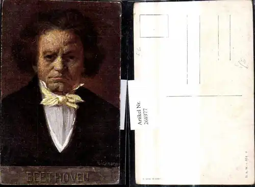 268977,Künstler Ak Eichhorn Ludwig van Beethoven Komponist pub B.K.W.I. 874/4