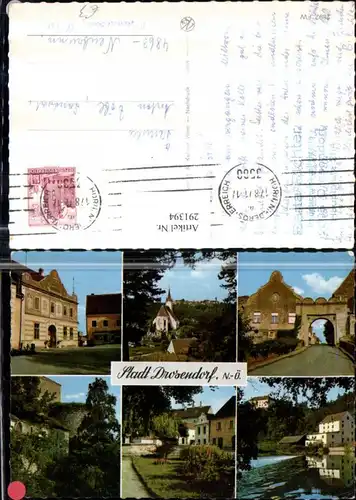 291394,Stadt Drosendorf Teilansicht Kirche Tor Wehr Straßenansicht Mehrbildkarte