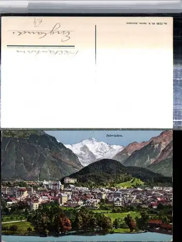 309646,Interlaken Totale m. Jungfrau Bergkulisse Kt Bern