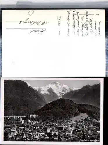 309650,Interlaken Totale m. Jungfrau Bergkulisse Kt Bern