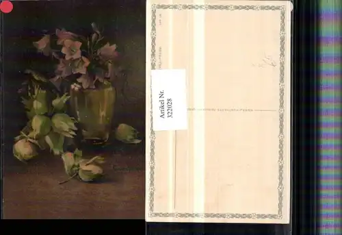 322028,Künstler AK C. Von Sivers Stillleben Haselnüsse Blumen Vase pub Wenau-Pastell 695