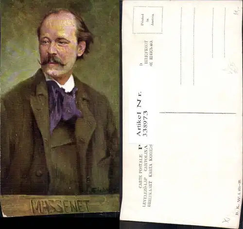 338973,Künstler Ak Jules Massenet Komponist Musik pub B.K.W.I. 874/22