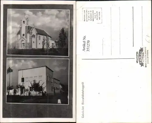 351270,Bacsfeketehegy rol Feketic Kirche Gebäude Mehrbildkarte