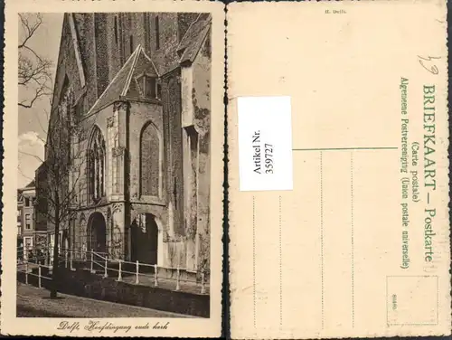 359727,Netherlands Delft Hoofdingang oude Kerk Kirche