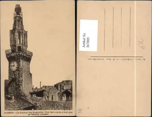 367885,Provence-Alpes-Cote-Azur Vaucluse Avignon Clocher Augustins Glockenturm Turm